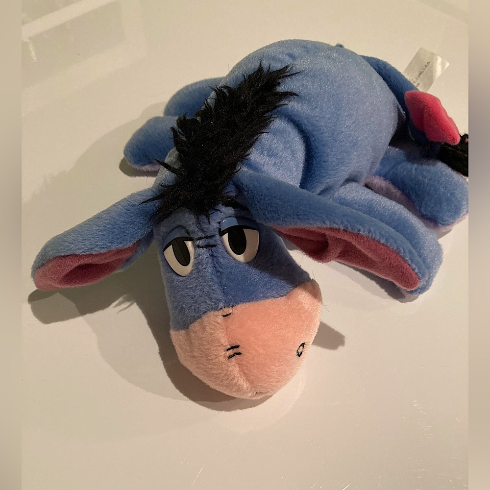 2/$10 -Disney Eeyore plush with Velcro detachable tail
